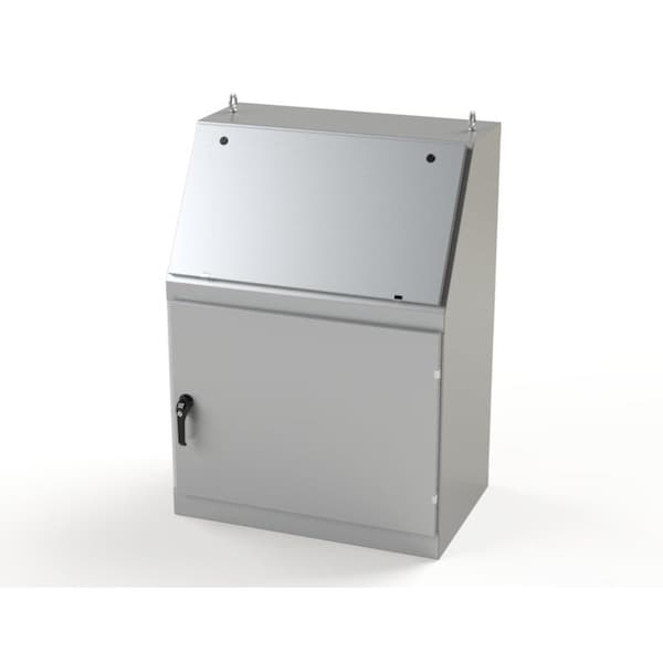 3 Point Latch with Padlock/Keylock Handle Electrical Enclosures, 50 in H, 23 in D, 36 in W